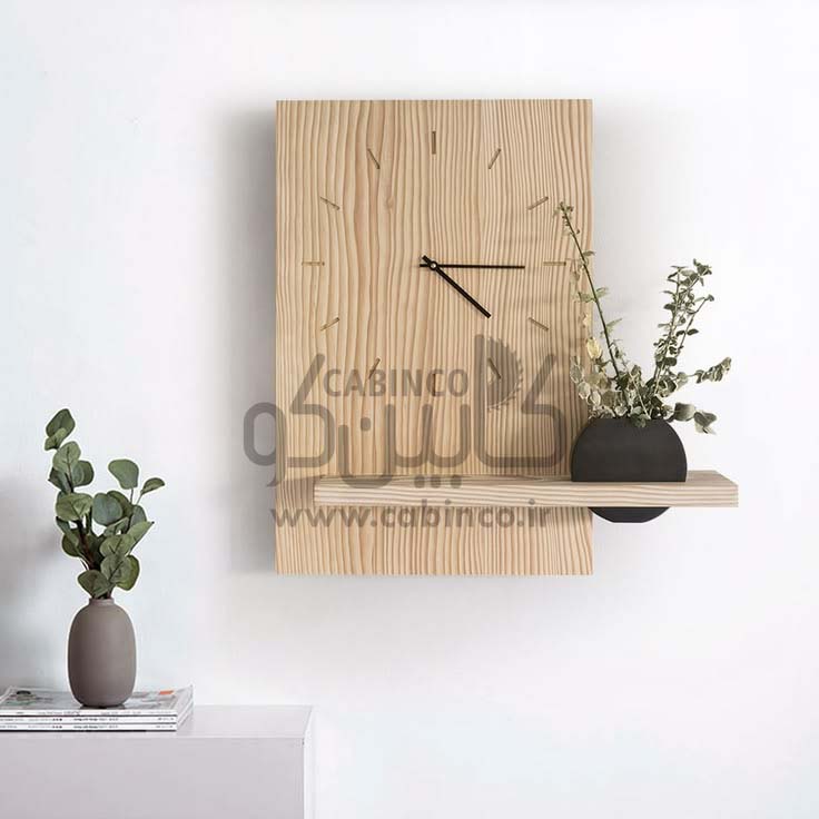 ساعت دیواری چوبی مدل T1008