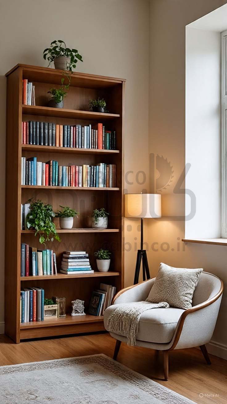 کتابخانه چوبی مدل KC1010