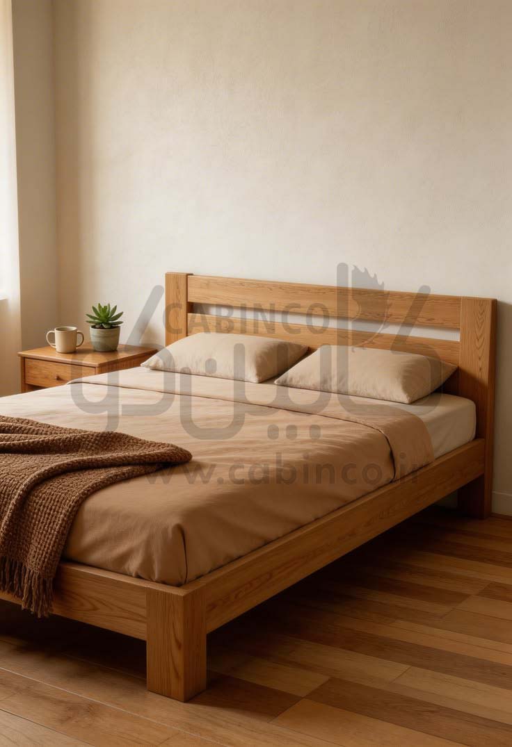تخت خواب چوبی مدل TN1011
