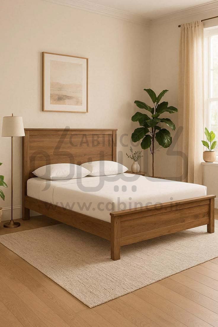 تخت خواب چوبی مدل TN1009