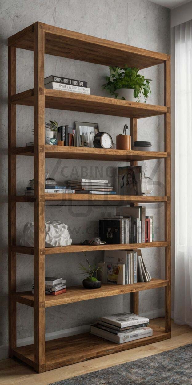 کتابخانه چوبی مدل KC1006