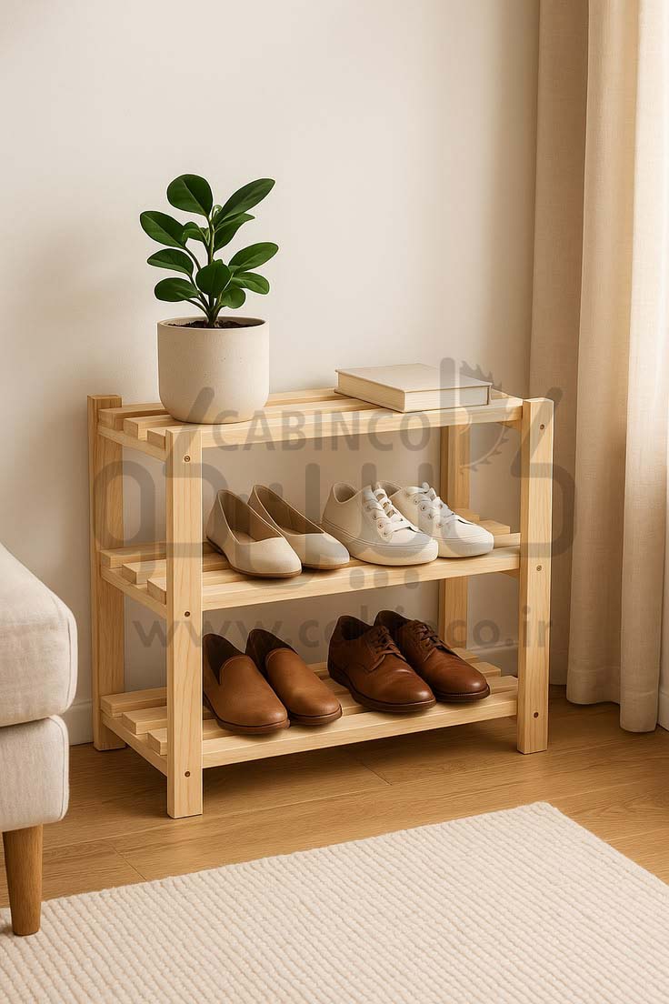 جاکفشی چوبی مدل J1013