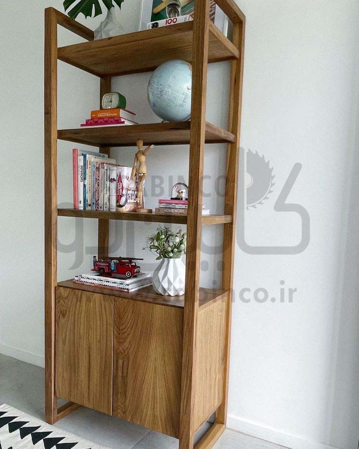 کتابخانه چوبی مدل KC1003