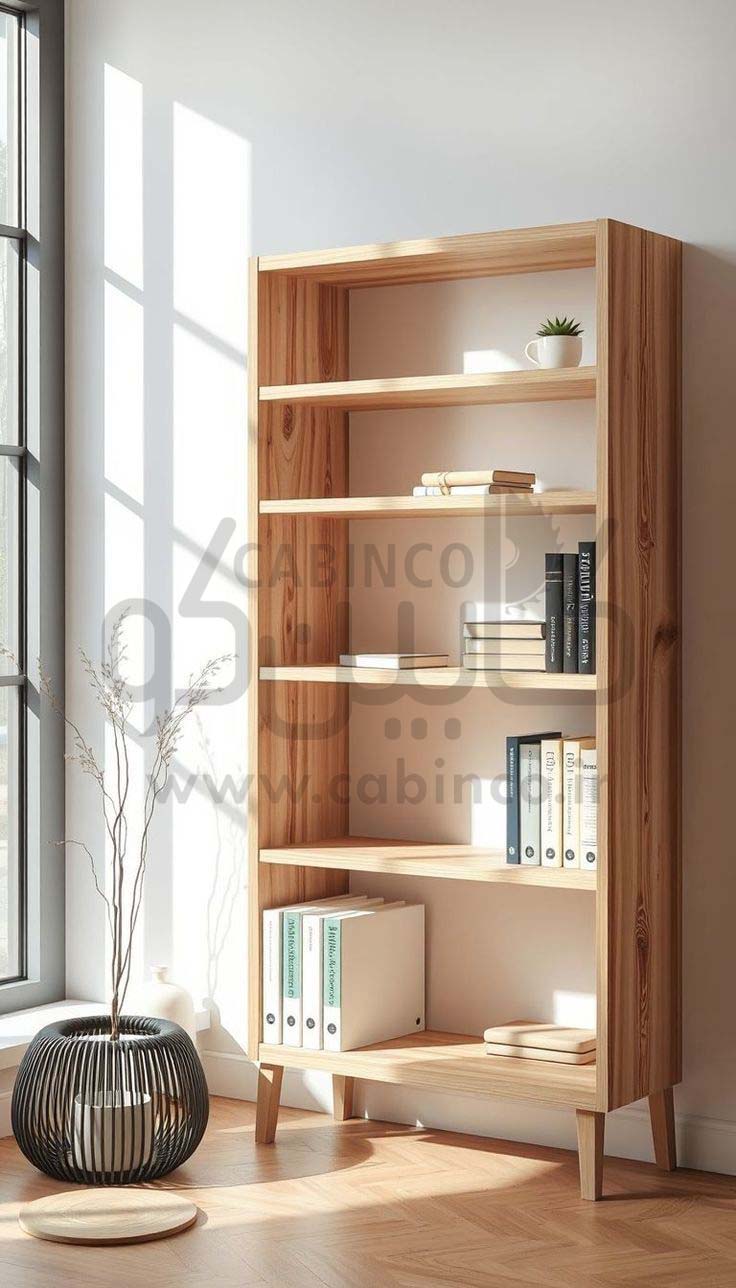 کتابخانه چوبی مدل KC1008